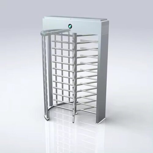 Single Full Height Turnstile Security QR Code Scanner Rfid System