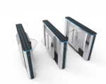 Smart Entrance RFID Card Solutions Pedestrian Turnstile Flap Barrier