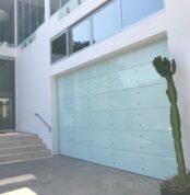 Aluminum Alloy Tempered Glass Panel Full View Garage Door