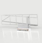 Cross track Cantilever Sliding Gate Hardware For Inclined Driveways