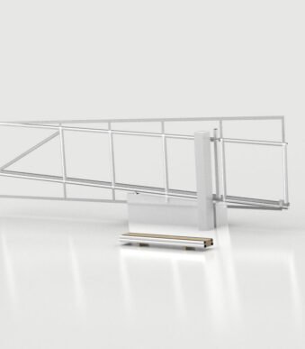 Cross track Cantilever Sliding Gate Hardware For Inclined Driveways