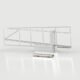 Cross track Cantilever Sliding Gate Hardware For Inclined Driveways