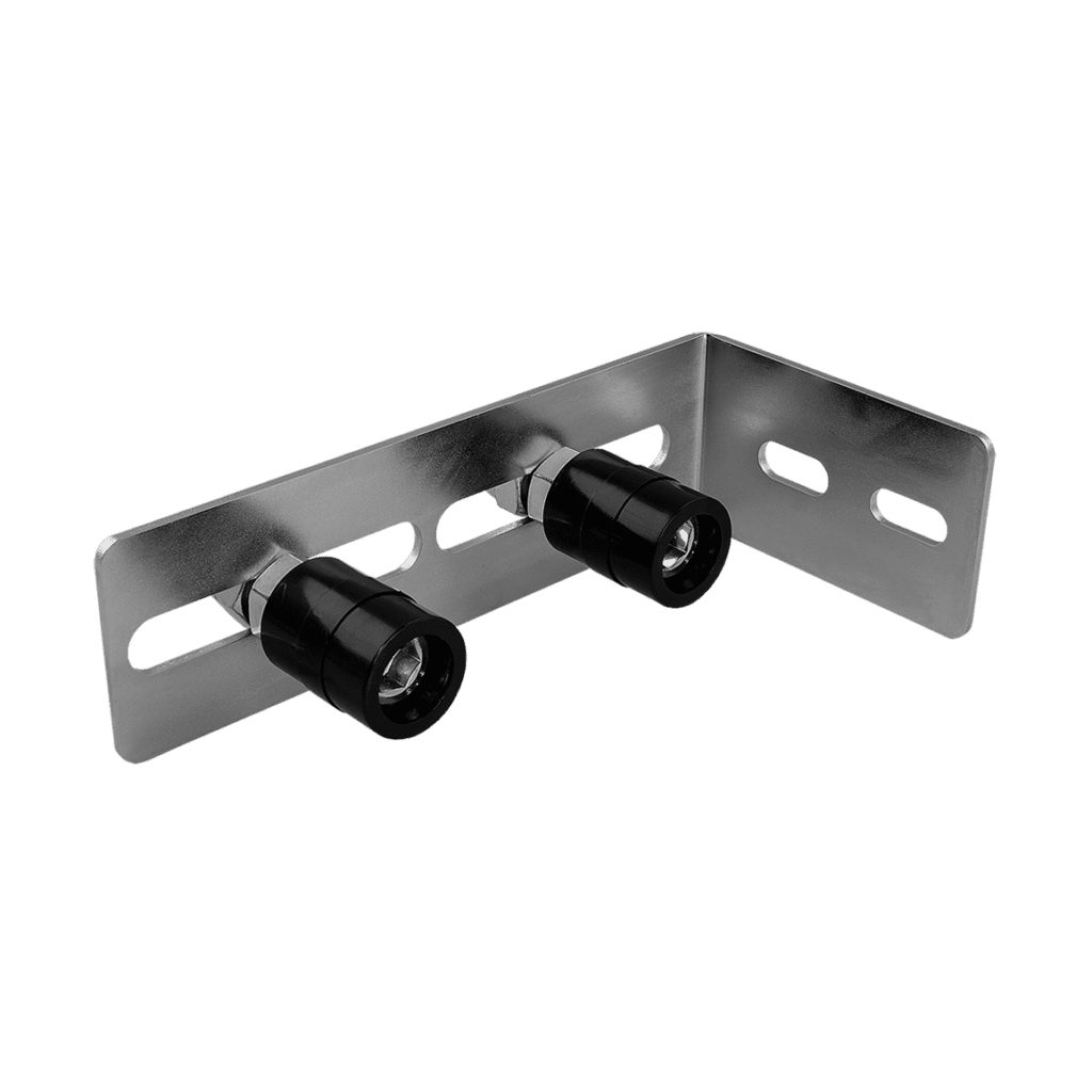 Adjustable Two Nylon Roller Guide Plate For Sliding Gate