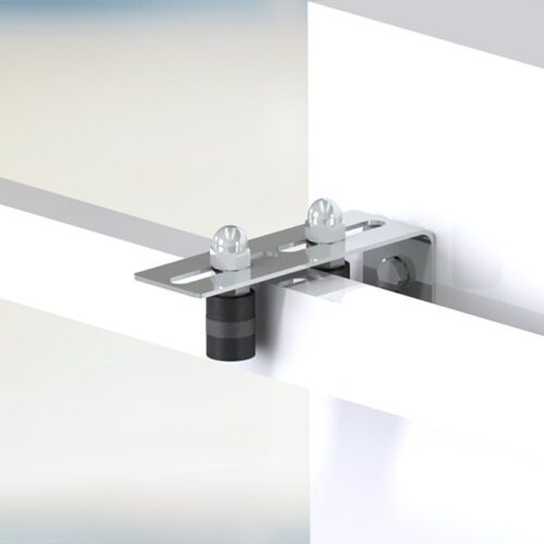 Two Roller Guide Plate With Soft Rubber Ring For Sliding Gate