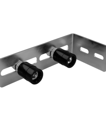 Two Roller Guide Plate With Soft Rubber Ring For Sliding Gate
