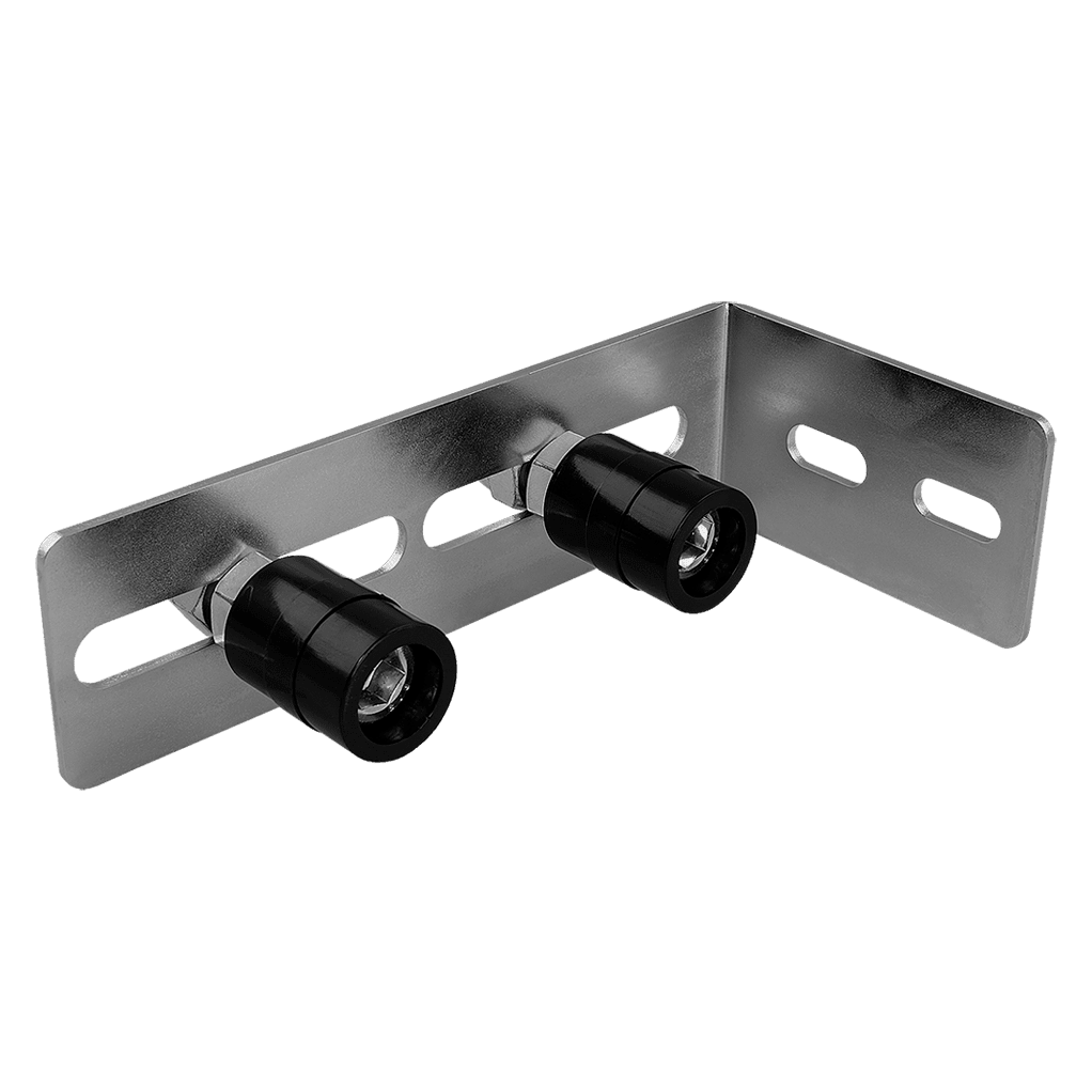 Two Roller Guide Plate With Soft Rubber Ring For Sliding Gate