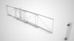 7.5mtr Trackless Triple Telescopic Cantilever Sliding Gate Hardware