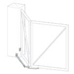 Twin Drive Trackless Bi Folding Swing Gate Hardware Set