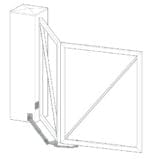Twin Drive Trackless Bi Folding Swing Gate Hardware Set