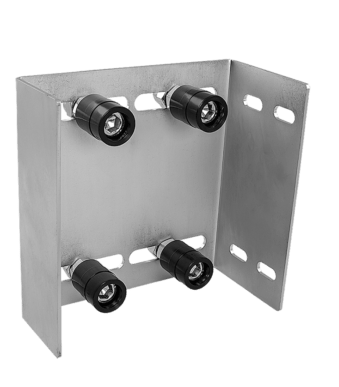 Adjustable Four Roller Upper Guide Bracket Plate For Sliding Gate