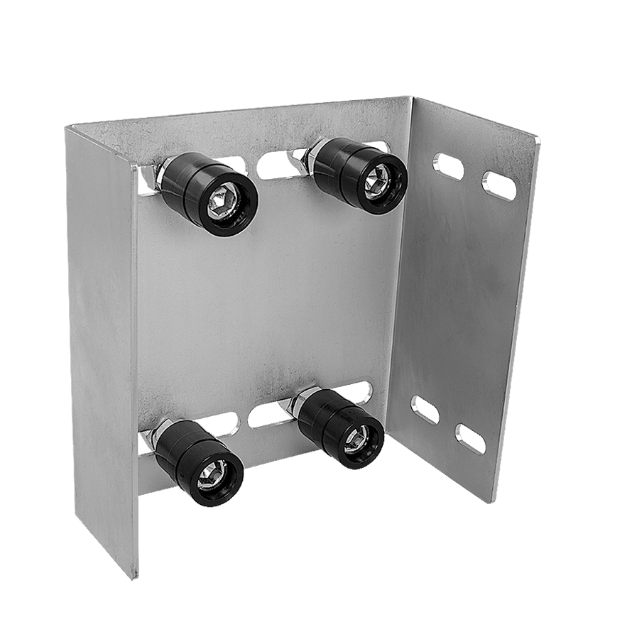 Adjustable Four Roller Upper Guide Bracket Plate For Sliding Gate