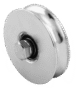 Single Bearing O Grooved Wheel For Sliding Gates