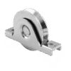 Sliding Gate V Grooved Roller Wheel Double Bearing, Internal Support