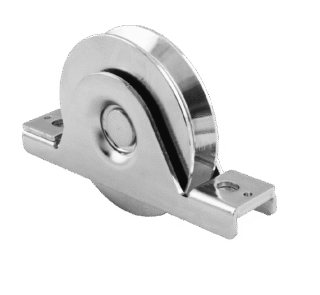 Sliding Gate V Grooved Roller Wheel Double Bearing, Internal Support