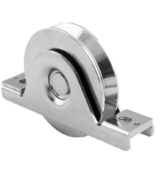 Sliding Gate V Grooved Roller Wheel Double Bearing, Internal Support