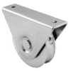 Sliding Gate O Grooved Track Roller Wheel Double Bearing, External Support