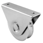 Sliding Gate O Grooved Track Roller Wheel Double Bearing, External Support