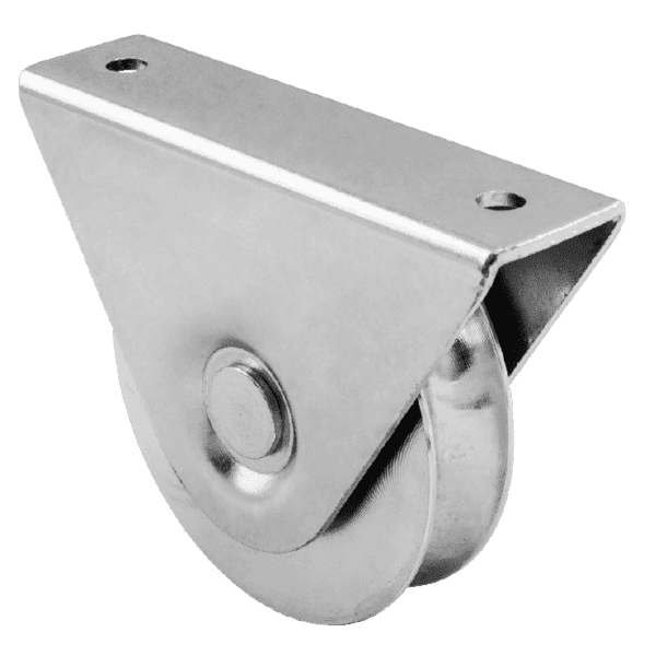 Sliding Gate O Grooved Track Roller Wheel Double Bearing, External Support