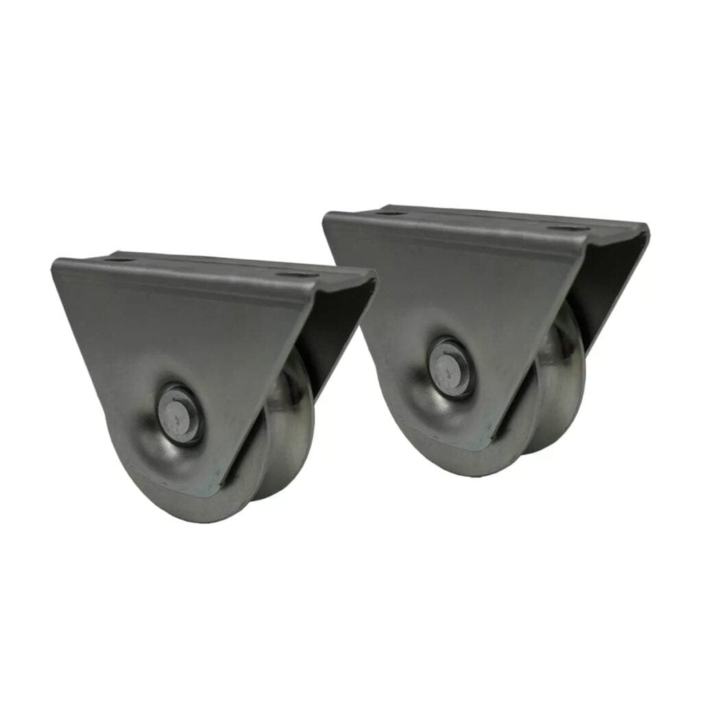 Sliding Gate O Grooved Track Roller Wheel Double Bearing, External Support