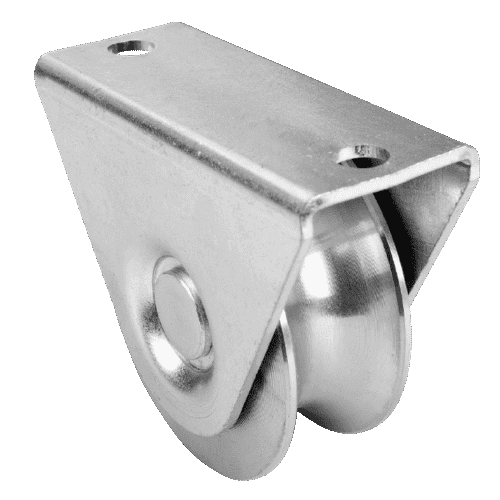 Single Bearing O Grooved Wheel, with External Support, For Sliding Gates