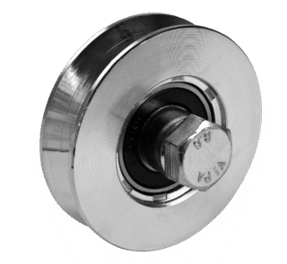 Heavy Duty V Grooved Wheel Single Bearing For Sliding Gates