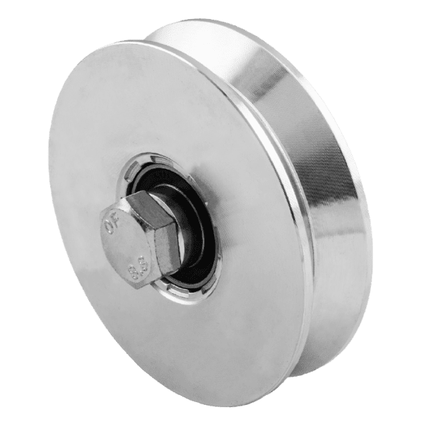 Heavy Duty V Grooved Wheel Single Bearing For Sliding Gates
