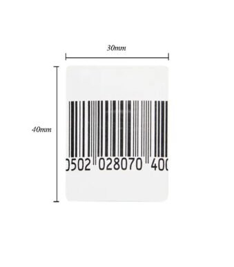 EAS Security Soft Tag Anti Theft System 8.2Mhz RF Barcode Label