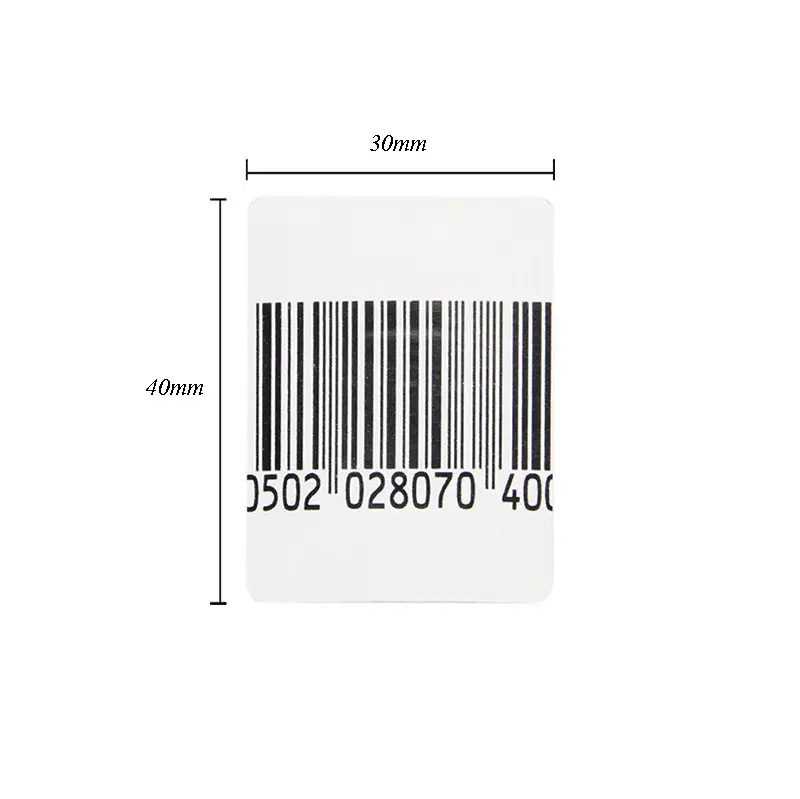 EAS Security Soft Tag Anti Theft System 8.2Mhz RF Barcode Label