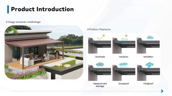 Aluminum Alloy Horizontal Roof Roller Shutters 5