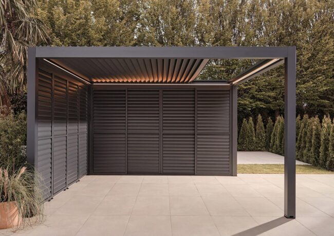 Automatic Retractable Louvered Pergola