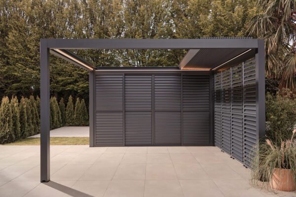 Automatic Retractable Louvered Pergola luxe electric retractable 06 1