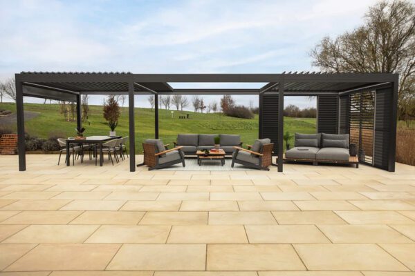 Automatic Retractable Louvered Pergola luxe electric retractable 06 6