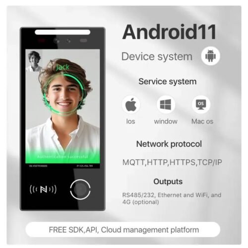 Face Recognition Access Control System Scanner IP66 Waterproof and Motion Detection Device