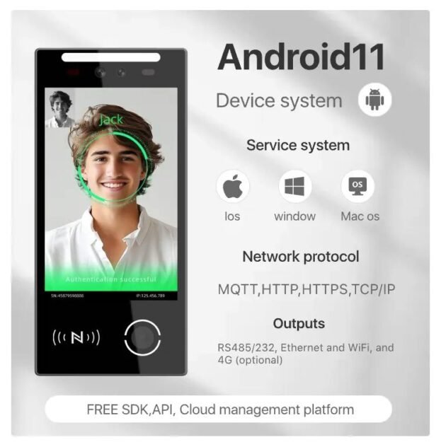 Face Recognition Access Control System Scanner IP66 Waterproof And ...