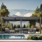 Aluminium Bioclimatic Sliding Louvers Pergolas for Outdoor