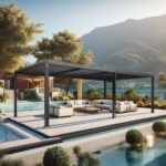Aluminium Bioclimatic Sliding Louvers Pergolas for Outdoor