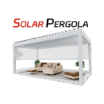 Aluminum Motorized Solar Louver Pergola