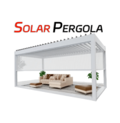Aluminum Motorized Solar Louver Pergola