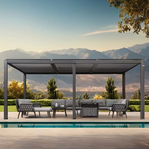 Electric Motorized Exterior Louvered Pergola