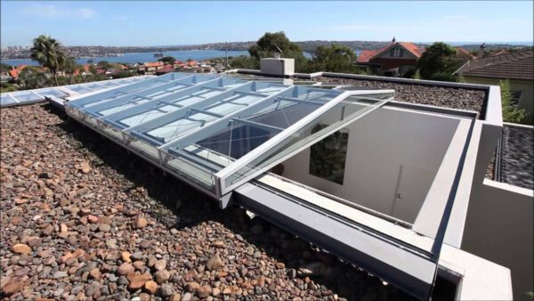 Motorised Automatic Retractable Roof Skylights