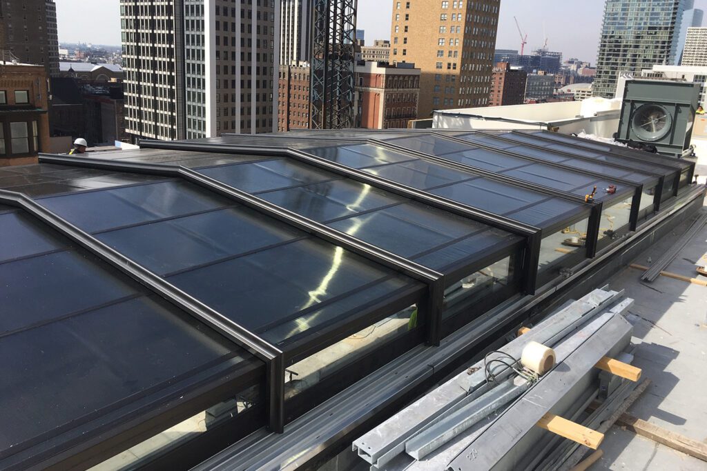 Motorised Automatic Retractable Roof Skylights