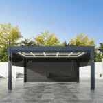 Motorized Aluminium Louver Retractable Bioclimatic Pergola