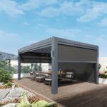 Motorized Aluminium Louver Retractable Bioclimatic Pergola
