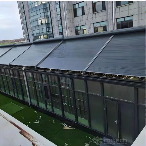 Octagonal Shape Motorized Horizontal Aluminium roller shutter for outdoor