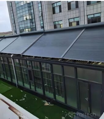 Octagonal Shape Motorized Horizontal Aluminium roller shutter for outdoor
