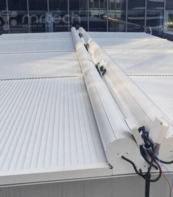 Plane Horizontal Aluminium Roller Shutter for Outdoor OTS Glass Roof