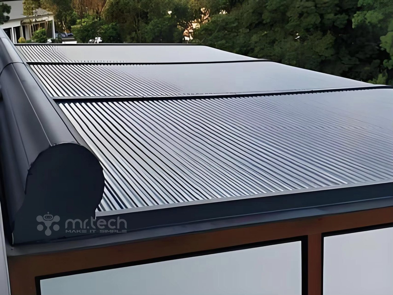 Plane Horizontal Aluminium Roller Shutter for Outdoor OTS Glass Roof 7