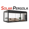 Solar Powered Louvered Roof Aluminum Pergola