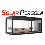 Solar Powered Louvered Roof Aluminum Pergola