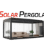 Solar Powered Louvered Roof Aluminum Pergola